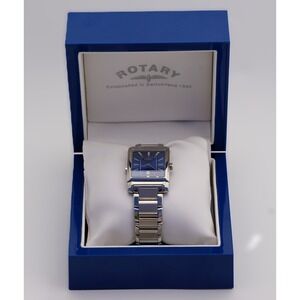 Rotary Revelation Two-Sided Stainless Steele Calendar Men's Wrist Watch -‎ Swiss